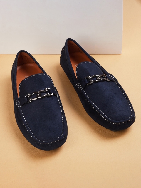 

CODE by Lifestyle Men Navy Blue Solid Formal Loafers