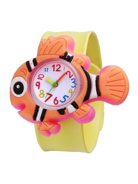 

Stoln Unisex Kids White Dial & Bracelet Style Straps Analogue Automatic Watch 18744-1-E-01, Yellow