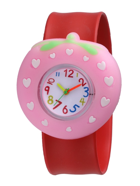 

Stoln Kids White Dial & Red Straps Analogue Automatic Watch 18744-1-E-02