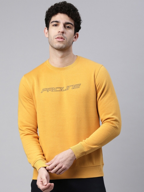 

Proline Active Men Yellow Printed Sweatshirt
