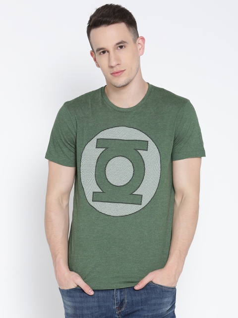 

Free Authority Men Green DC Comics Printed Round Neck T-shirt