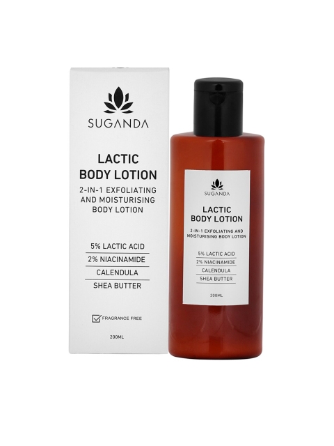 

SUGANDA Lactic Body Lotion with Niacinamide & Shea Butter 200 ml, White