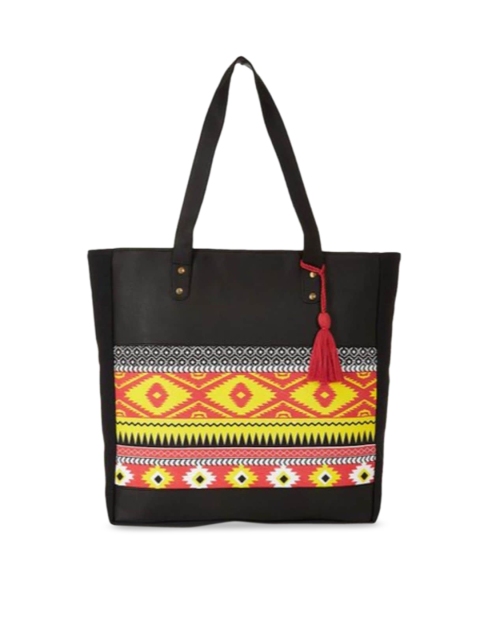 

Kanvas Katha Multicoloured Printed Structured Tote Bag, Multi