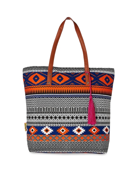 

Kanvas Katha Multicoloured Shopper Shoulder Bag with Tasselled, Multi