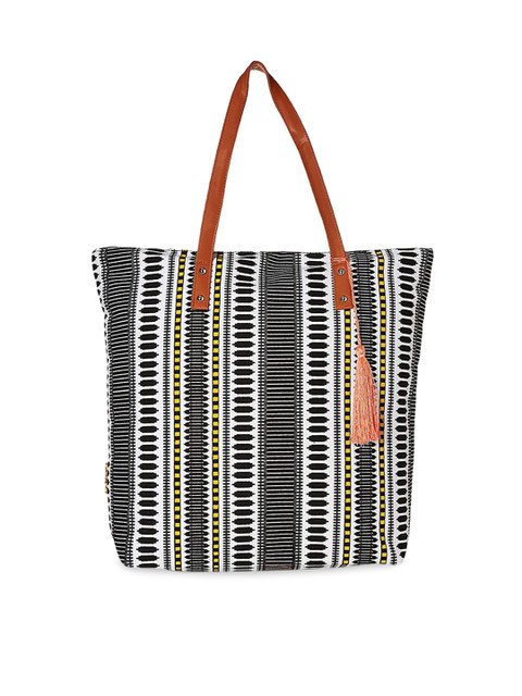 

Kanvas Katha Multicoloured Oversized Shopper Handheld Bag, Multi