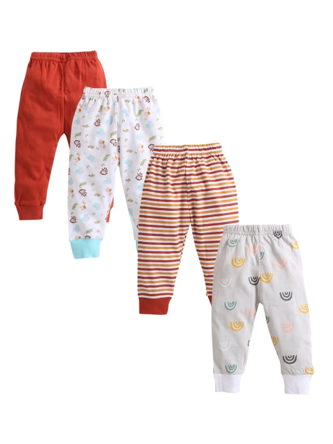

Hopscotch Boys Multicoloured Floral Printed Relaxed Joggers Trousers, Multi