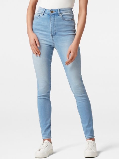 

Forever New Women Blue Skinny Fit High-Rise Light Fade Jeans