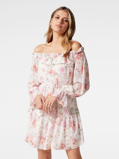 

Forever New Multicoloured Floral Off-Shoulder Dress, Multi