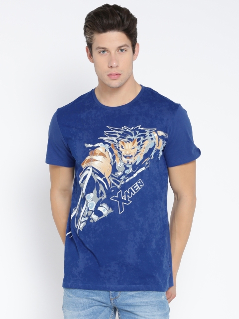 

Marvel Comics Wolverine featured Blue Tshirt for Men