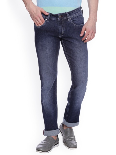 

Basics Men Navy Drift Slim Fit Clean Look Jeans, Navy blue
