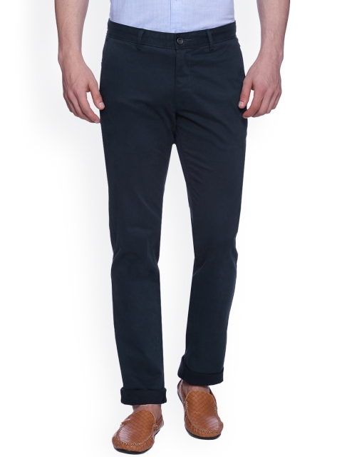 

Basics Navy Tapered Fit Trousers, Navy blue