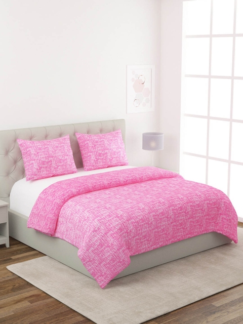

ROMEE Pink Cotton Double King Bed Cover