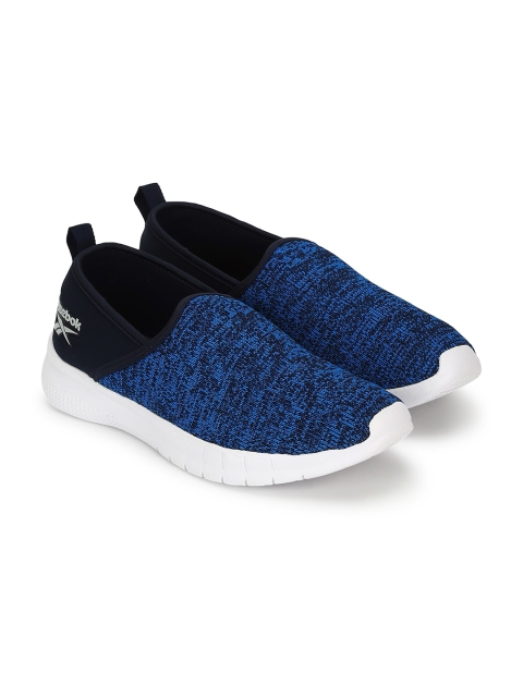 

Reebok Men Blue Printed Slip-On Sneakers