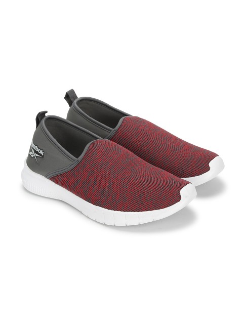 

Reebok Men Grey & Red Textile Walking Shoes