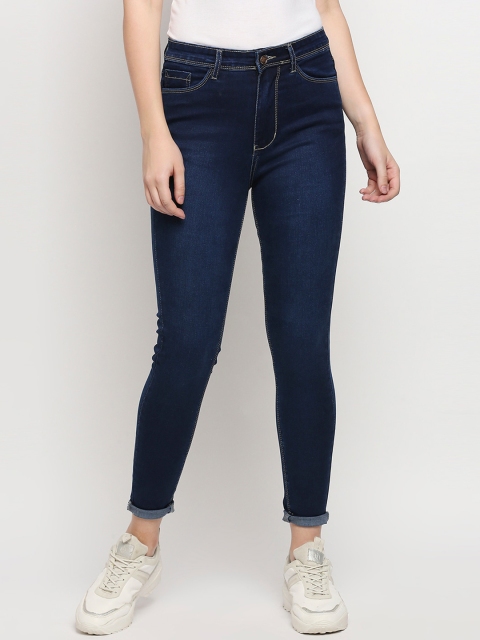 

PURPLE WATER Women Blue Slim Fit High-Rise Stretchable Jeans