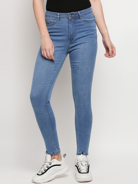

PURPLE WATER Women Blue Slim Fit High-Rise Stretchable Jeans
