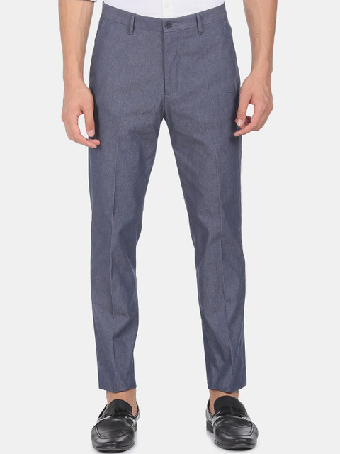 

Arrow New York Men Grey Trousers