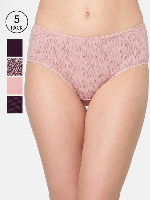 

Juliet Women Pack of 5 Cotton Hipster Briefs 060001600016136-Multicolor, Multi