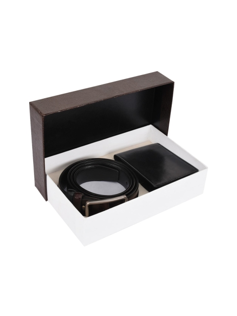 

BuckleUp Men Men Black Solid Accessory Gift Set