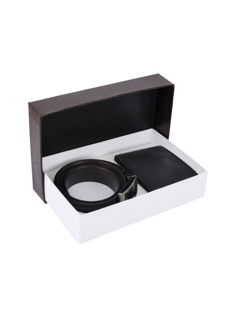 

BuckleUp Men Black Solid Accessory Gift Set