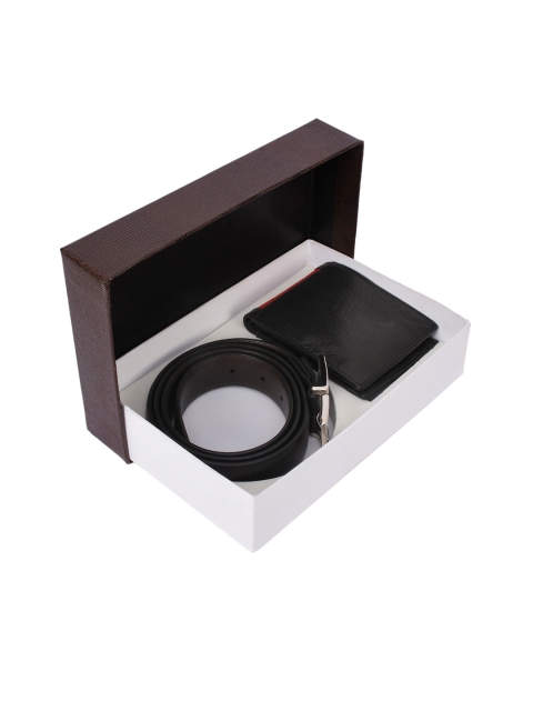 

BuckleUp Men Black Solid Accessory Gift Set