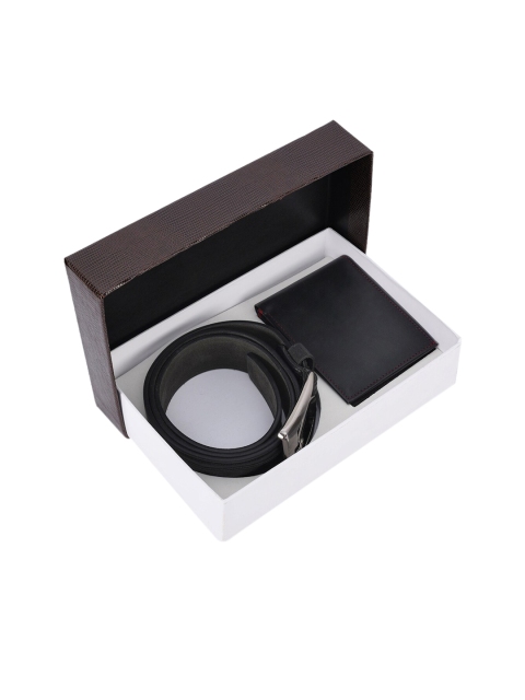

BuckleUp Men Black Solid Accessory Gift Set