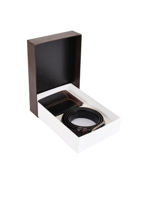 

BuckleUp Men Brown Solid Accessory Gift Set