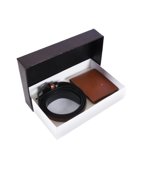 

BuckleUp Men Tan Brown Solid Accessory Gift Set