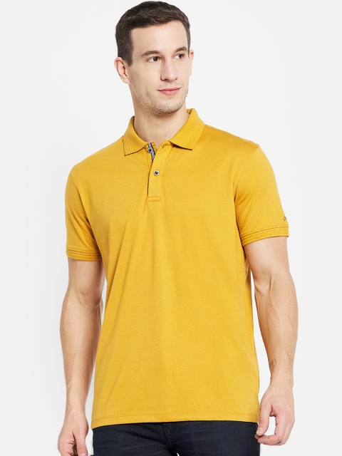 

Octave Men Yellow Polo Collar T-shirt