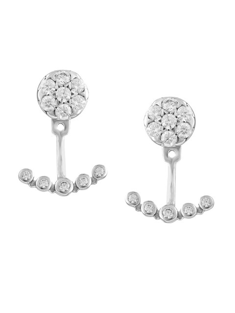 

ZILVER White Classic Studs Earrings