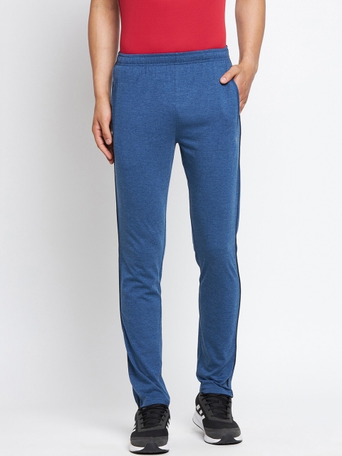 

POKER ACTIVE Men Blue Solid Track Pants