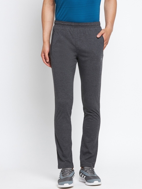 

POKER ACTIVE Men Charcoal Grey Solid Regular Fit Track Pants