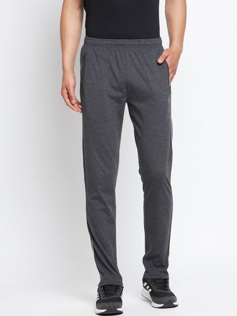 

POKER ACTIVE Men Charcoal Grey Solid Track Pant