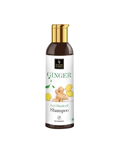 

Good Vibes Ginger Anti Dandruff Shampoo - 200 ml, White