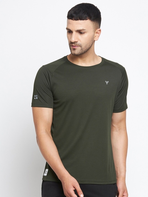

POKER ACTIVE Men Green Sports T-shirt