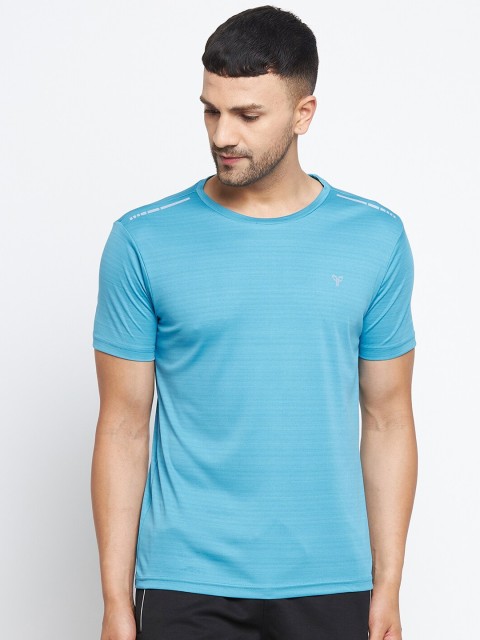 

POKER ACTIVE Men Blue Regular Fit T-shirt