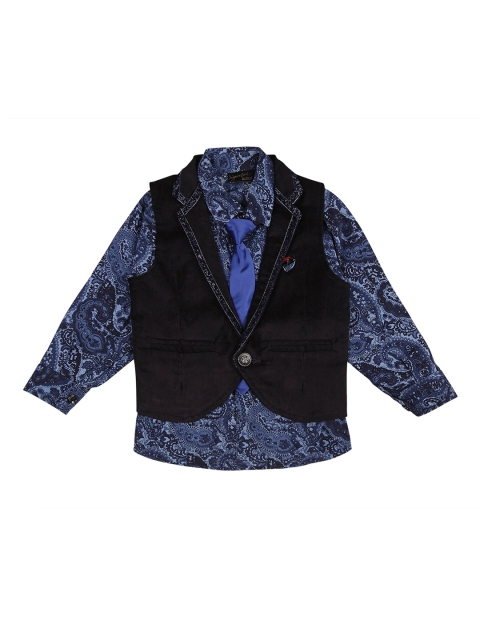 

Actuel Boys Navy Blue Waistcoat with Shirt & Tie