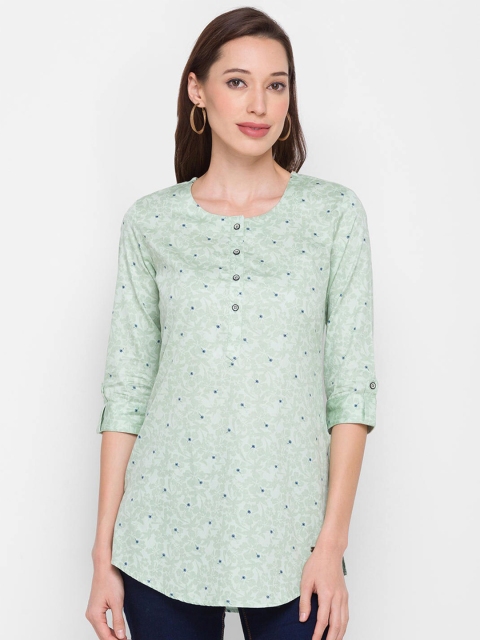 

ZOLA Green Modal Embroidered Tunic