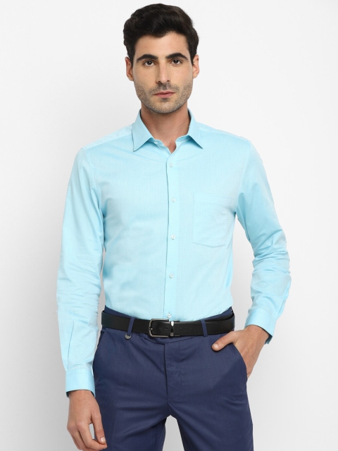 

Turtle Men Blue Slim Fit Cotton Formal Shirt