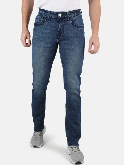 

Monte Carlo Men Blue Narrow Slim Fit Heavy Fade Stretchable Jeans