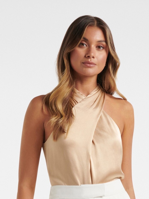 

Forever New Cream-Coloured Solid Top
