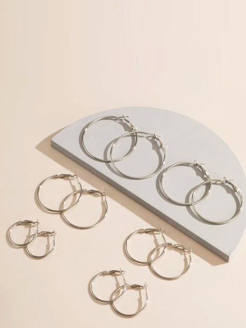 

ANNA CREATIONS Multicoloured Contemporary Hoop Earrings, Multi
