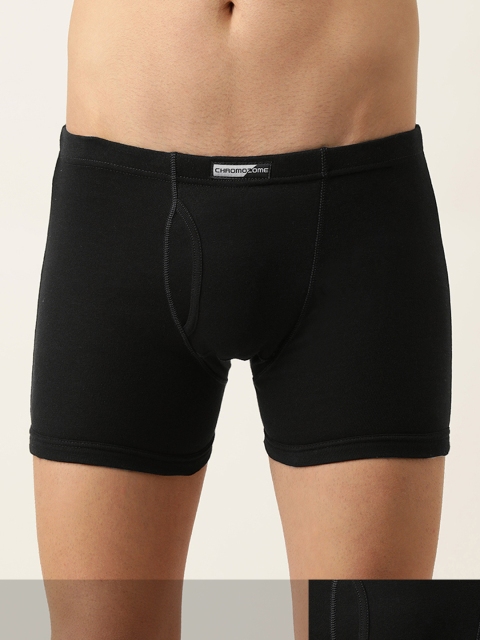 

Chromozome Men Pack of 2 Black Solid Trunks 8902733542111-V2