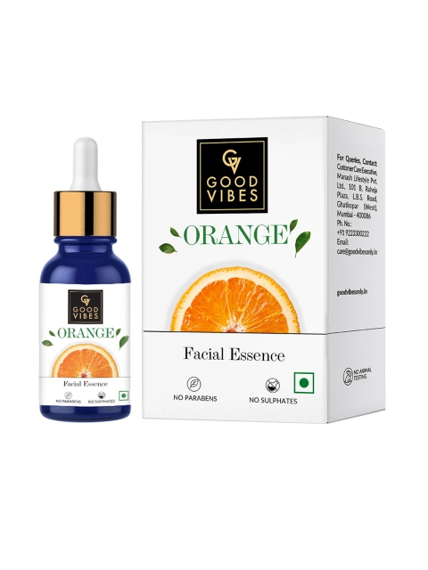 

Good Vibes Orange Facial Essence Serum 10 ml, White