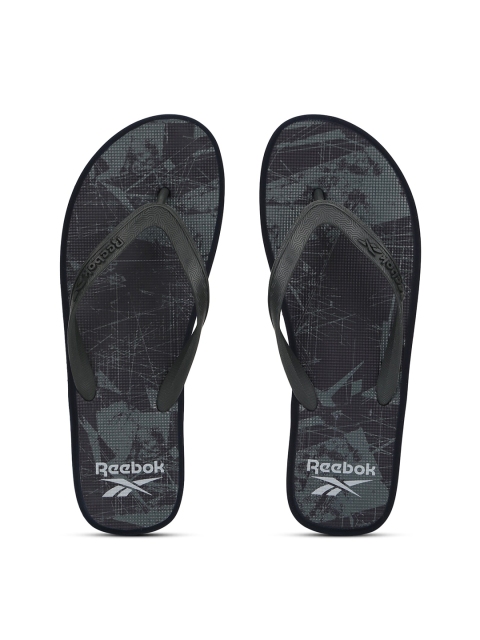 

Reebok Men Blue & Grey Printed Slip-On