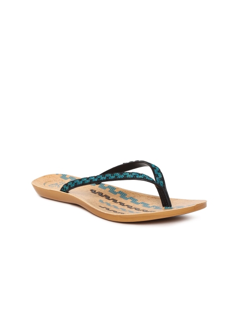 

Paragon Women Black Printed Open Toe Flats