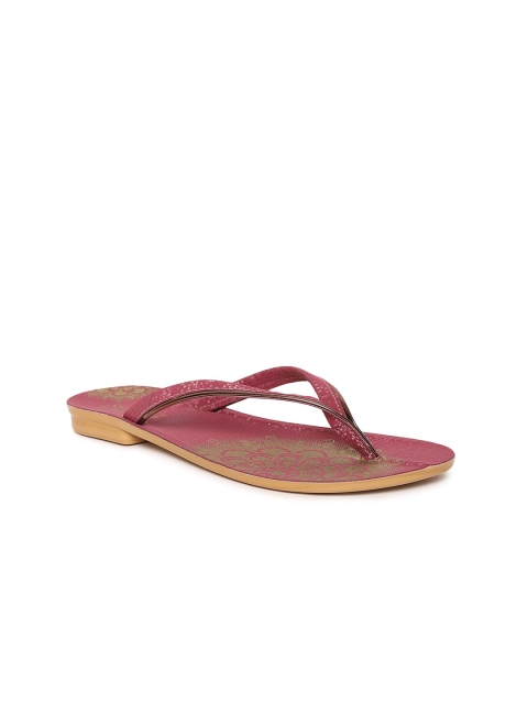 

Paragon Women Pink Printed T-Strap Flats