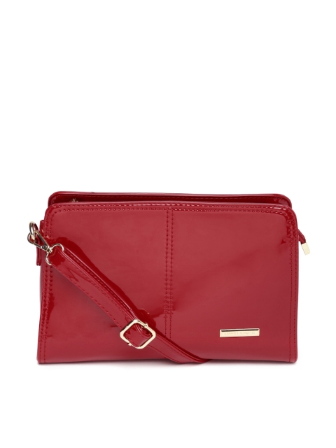 

David Jones Red Glossy Sling Bag