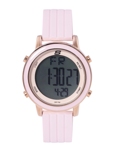 

Skechers Women Peach-Coloured Dial & Pink Straps Westport Digital Watch SR6205