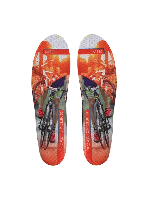 

PRO Red & Orange Printed Cycling Insole